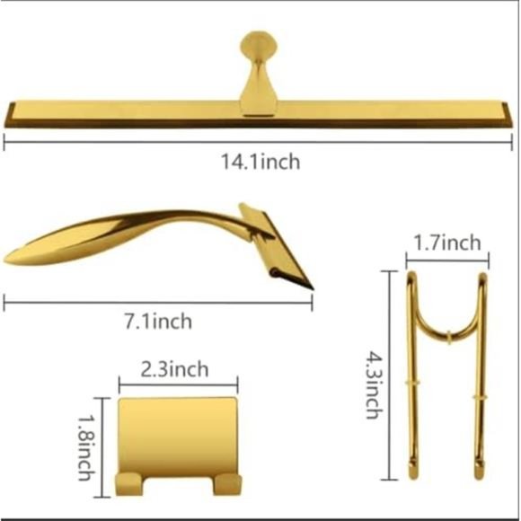 14 inch Shower Squeegee Stainless Steel Bath Squeegee for Shower Glass Doors - Picture 4 of 6